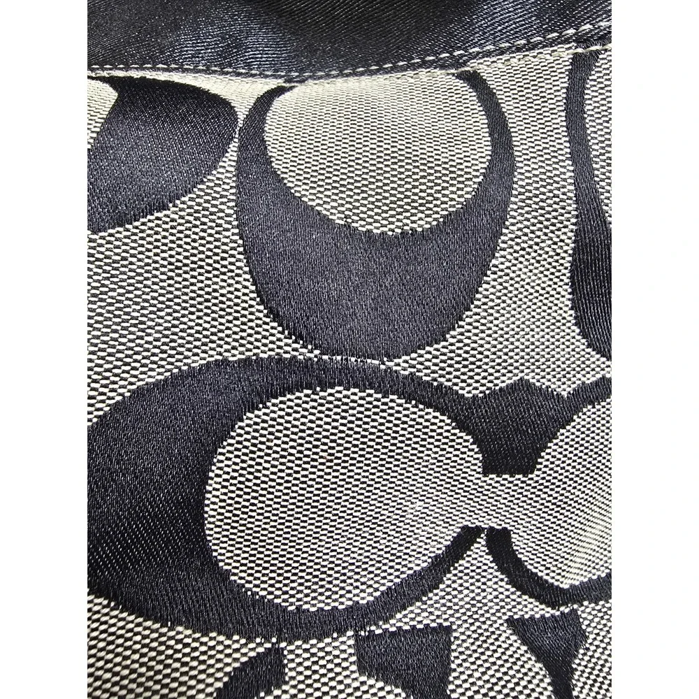 Coach Black 2007 Legacy Signature Monogram Jacquard Shoulder bag Hobo Y2K 11957